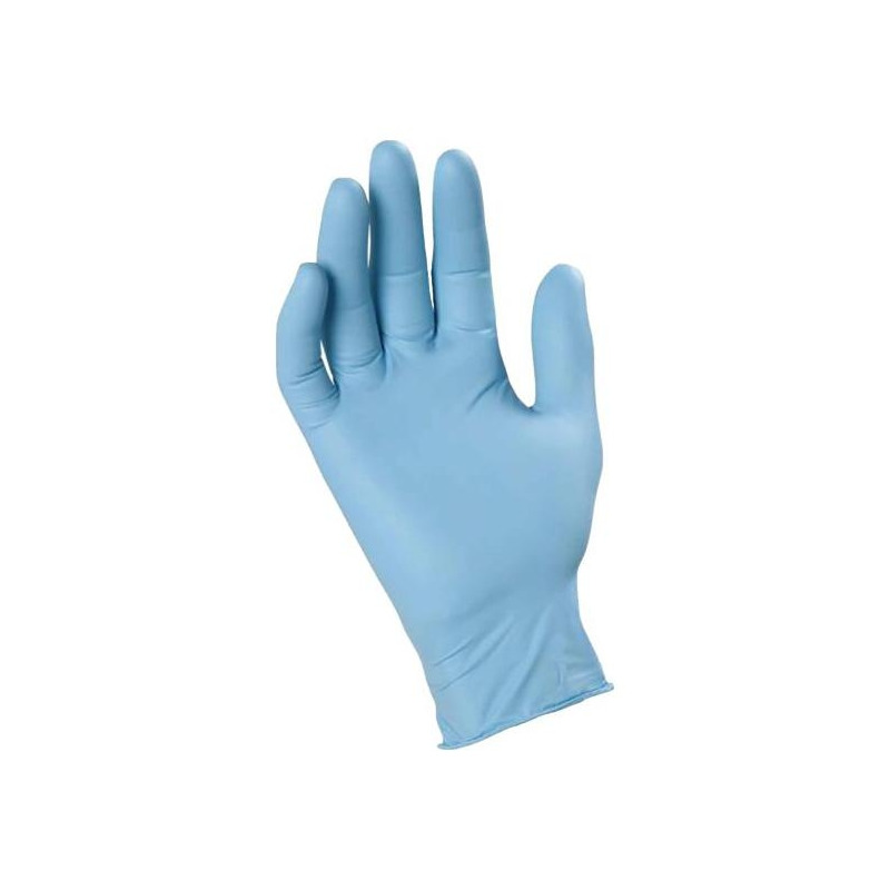 Pack de 100 gants d'ateliers en nitrile bleu