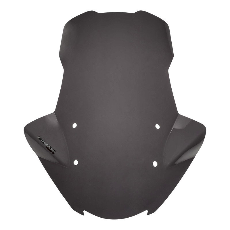 Pare-brise Ermax haute protection 70 cm avec protections mains Piaggio MP3 530 22-25 noir clair