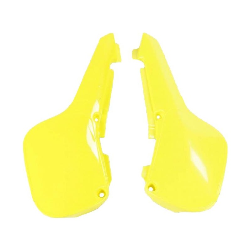 Plaques numéro latérales UFO Suzuki 60 RM 03-04 jaune (jaune RM 01-1