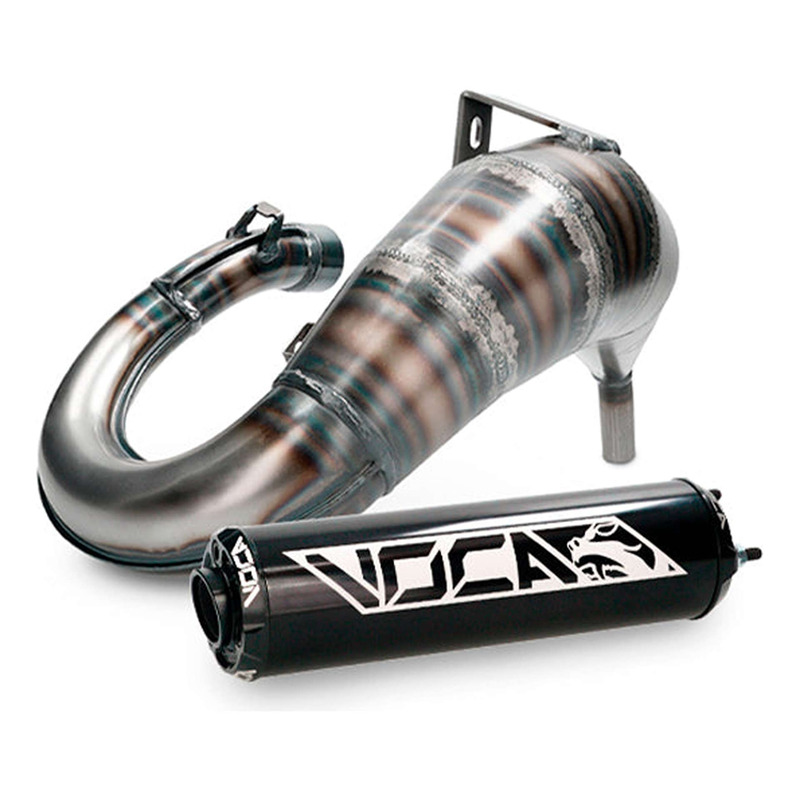 Pot d’échappement VOCA Cross Rookie 50/70cc alu noir Rieju MRX/RR, MH Furia
