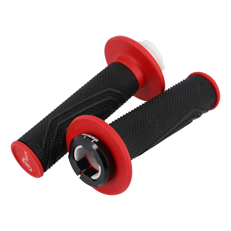 RevÃªtements de poignÃ©es Domino - D-Lock - D200 - 116mm - Noir / Roug