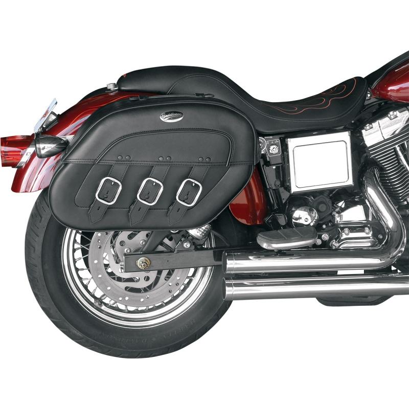 Sacoches latérales Saddlemen Drifter Slant noires Harley Davidson FXD 1340 Dyna Super Glide 96-98