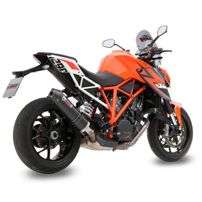 Silencieux MIVV Oval carbone / casquette carbone KTM 1290 Super Duke R