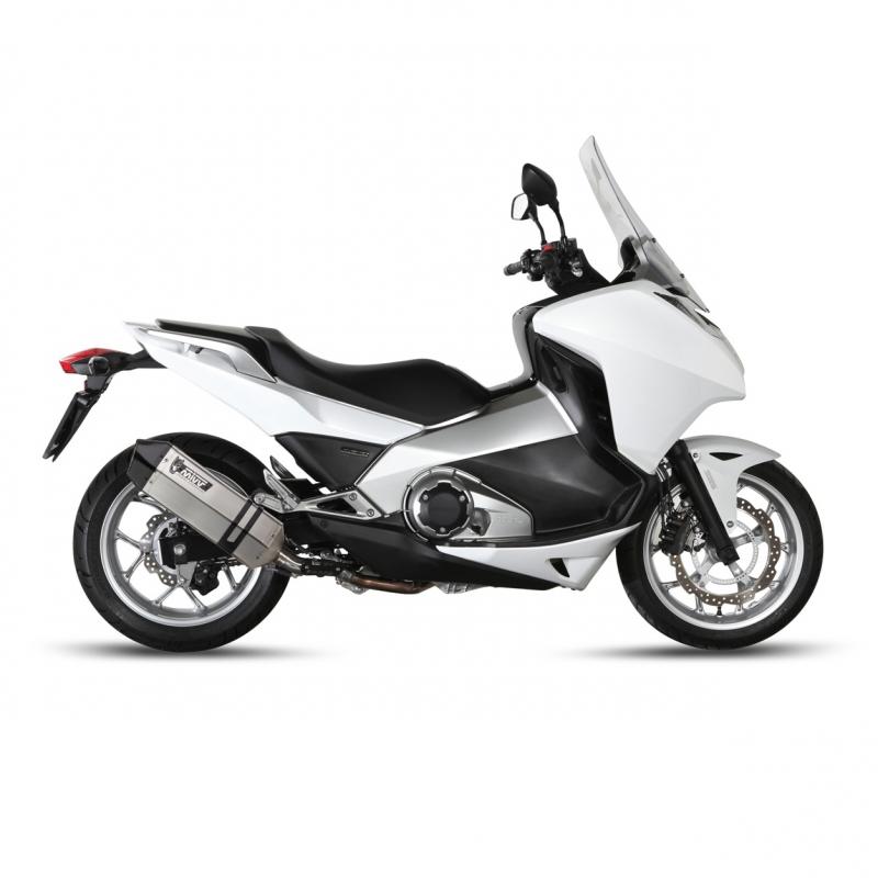 Silencieux MIVV Speed Edge inox / casquette carbone Honda Integra 700