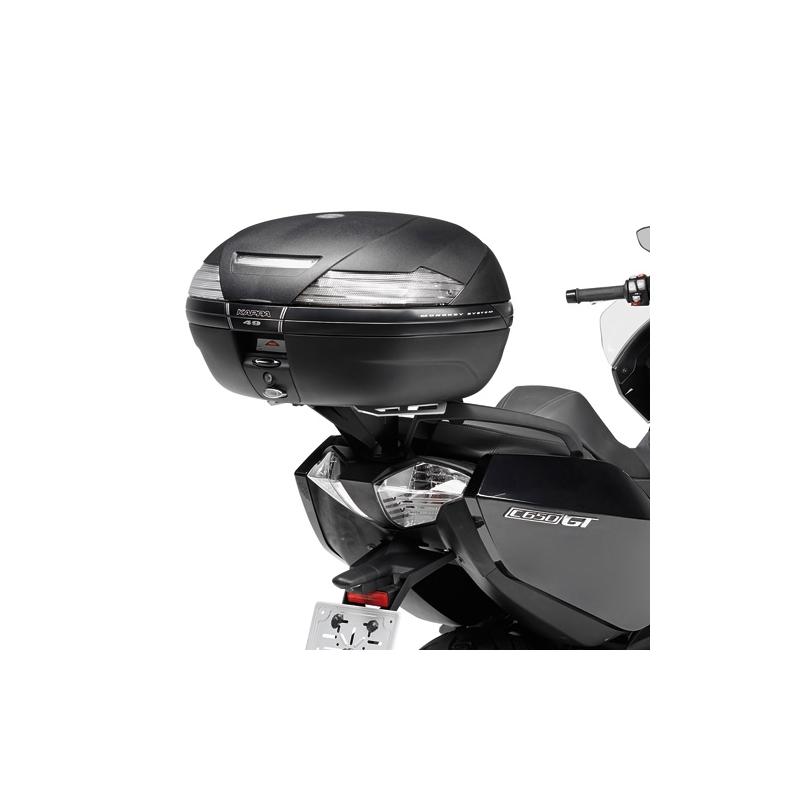 Support spécifique et platine en aluminium Kappa pour top case Monoke