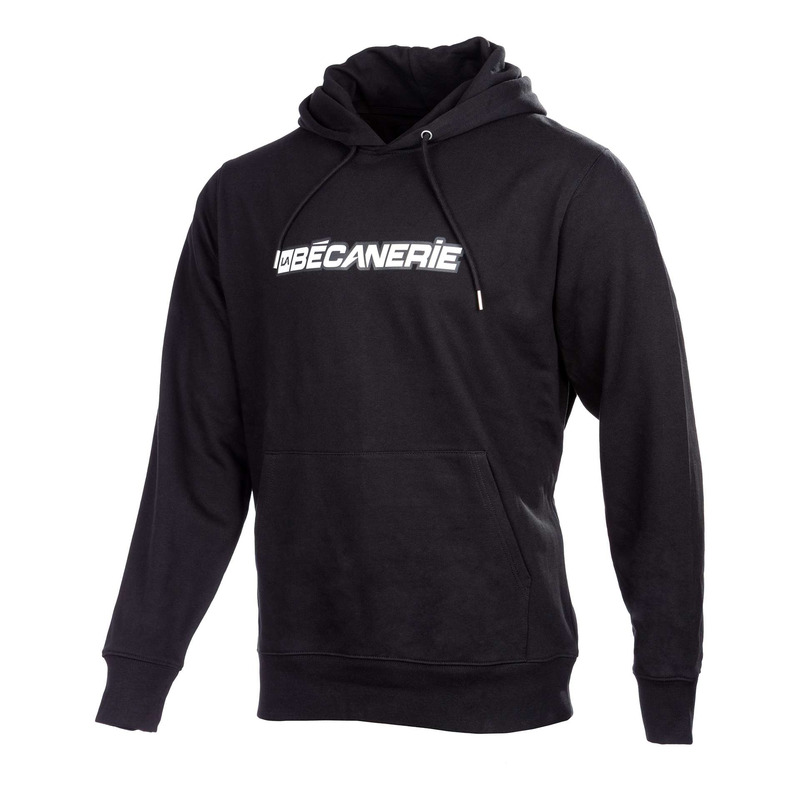 Sweat à capuche La Bécanerie 2025 noir/blanc