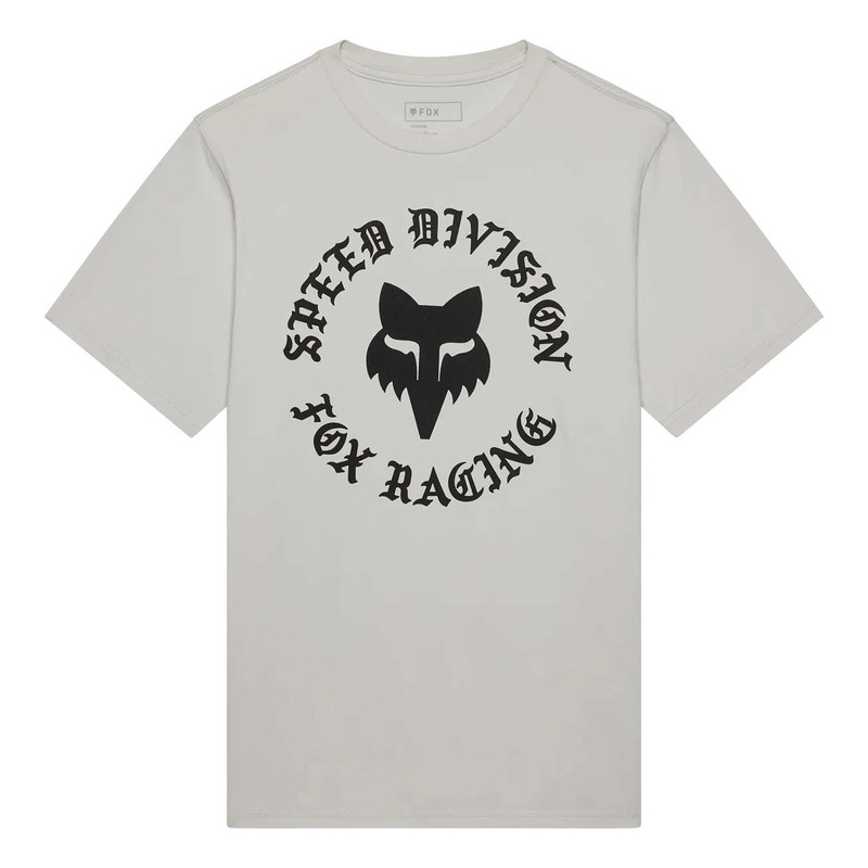 Tee-shirt Fox Racing badge 195 Original light grey