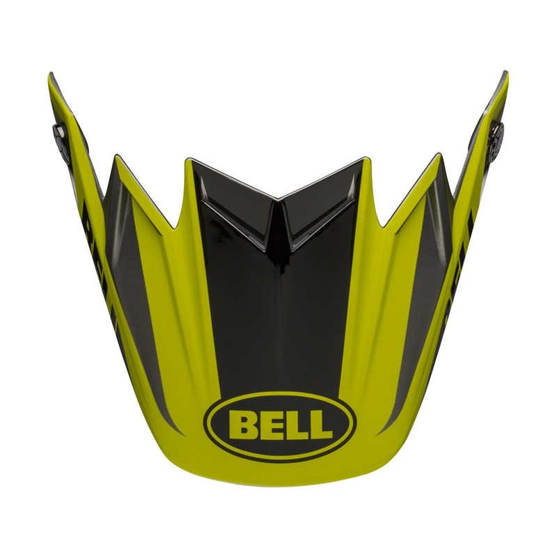 Visière casque Bell Moto-9 Division noir/jaune fluo/gris