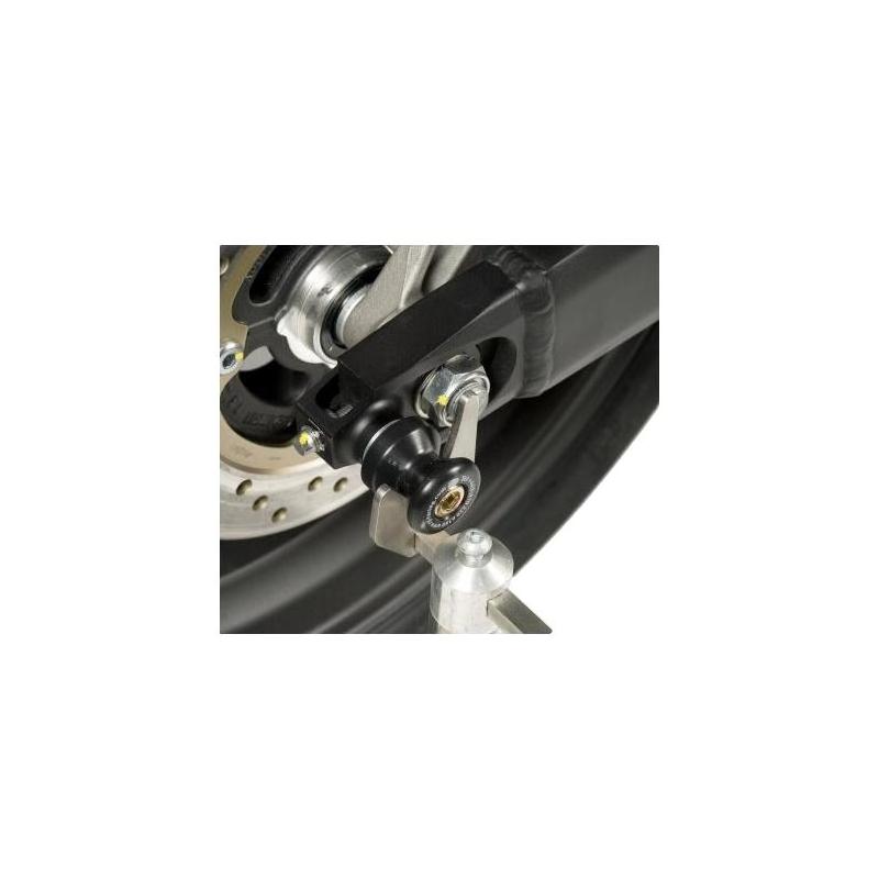 Diabolos de bras oscillant R&G Racing noir sur platine Honda CBR 600 F