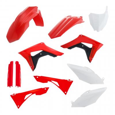 Kit plastique complet Acerbis Honda CRF 250R 19-21 rouge/Blanc/Noir Brillant