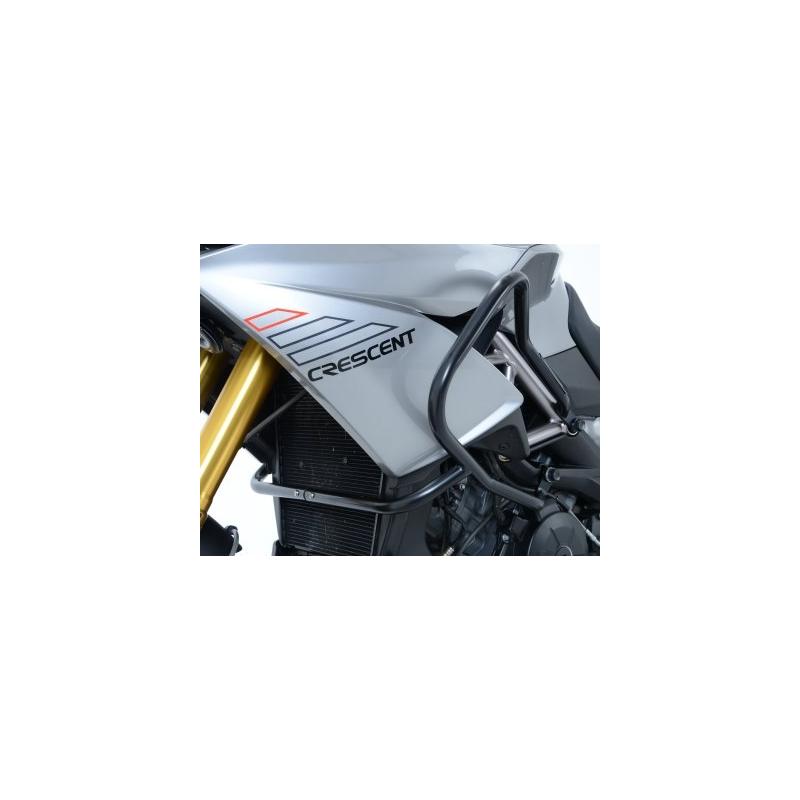 Barres de protection latérales R&G Racing noires Aprilia Caponord 1200 13-17