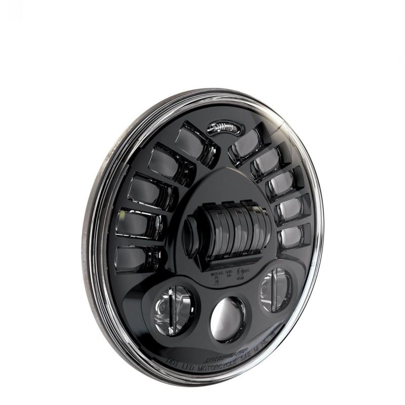 Phare JW Speaker modèle 8790 adaptatif Ø18 cm Headlights 1600 lumens encastré avec cerclage noir