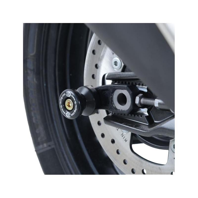 Diabolos de bras oscillant R&G Racing noir sur platine BMW G 310 R 17-