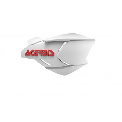 plastique de remplacement Acerbis pour protège-mains X-Factory Blanc/rouge Brillant