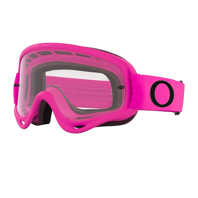 Masque cross Oakley O Frame MX rose écran transparent