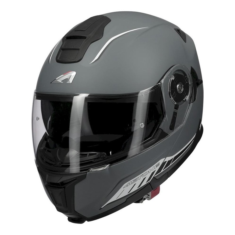 Casque modulable Astone RT1200 EVO Dark Side gris/blanc mat- XS