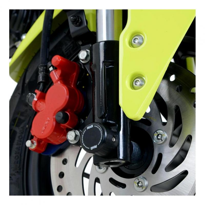 Tampons de protection de fourche R&G Racing noirs Suzuki GSX 1250 FA 1