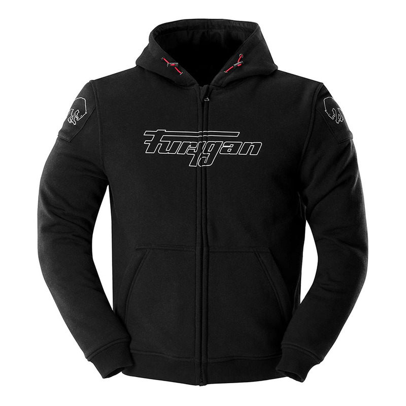 Blouson textile Furygan Livio x Kevlar noir/blanc
