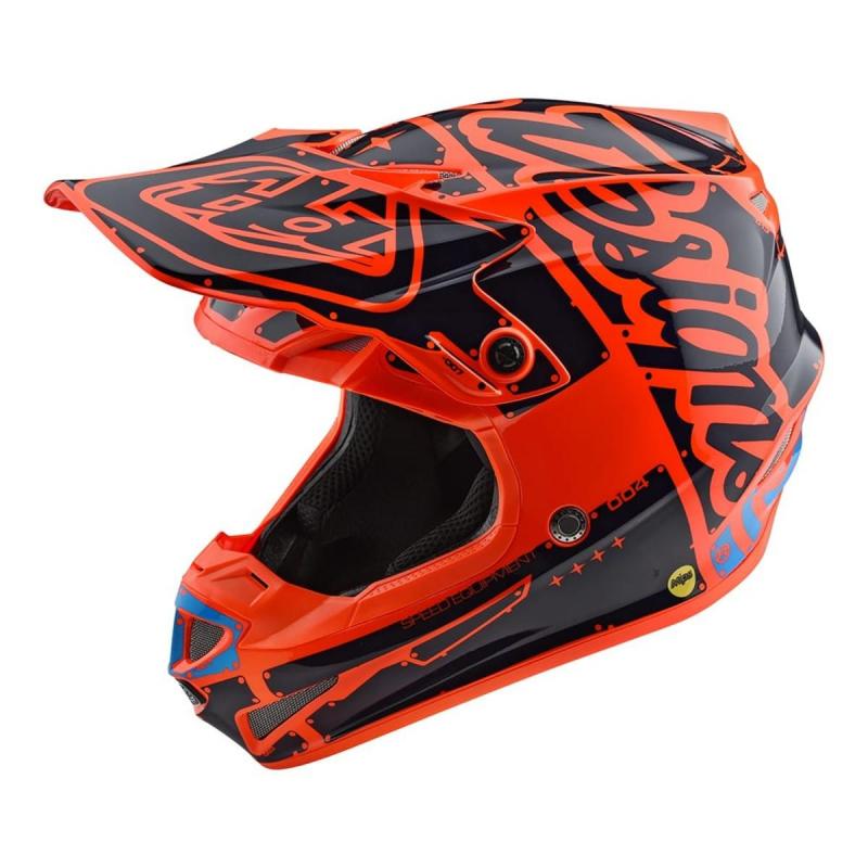 Casque cross enfant Troy Lee Designs SE4 Polyacrylite Factory orange-