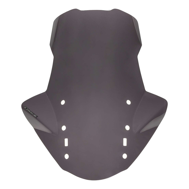 Pare-brise Ermax haute protection 70 cm avec protections mains Peugeot Metropolis 400i 13-20 noir cl