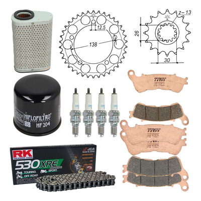 Kit entretien NF Prokit premium Honda CBF 1000 FA 2012-16
