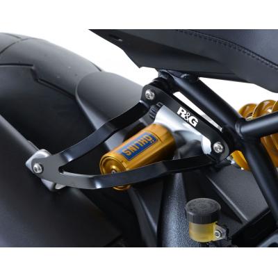 Patte de fixation de silencieux R&G Racing noire Ducati Monster 1200 16-18