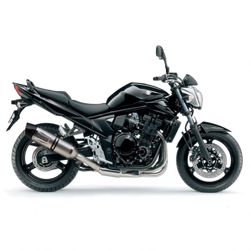 Silencieux Leovince LV One Evo inox casquette carbone pour Suzuki GSF