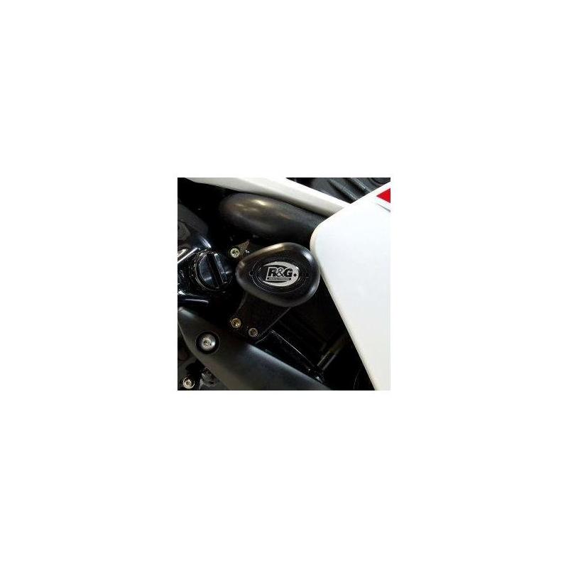 Tampons de protection supérieurs R&G Racing Aero noir Yamaha YZF-R1 07-08