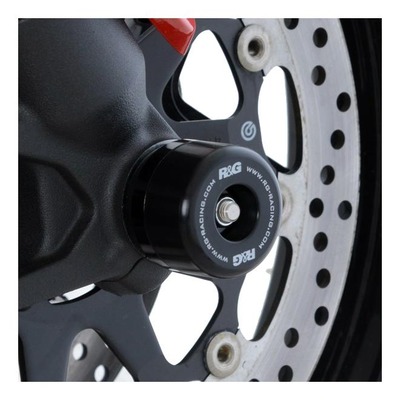 Tampons de protection de fourche R&G Racing noir Ducati Hypermotard 950 19-21