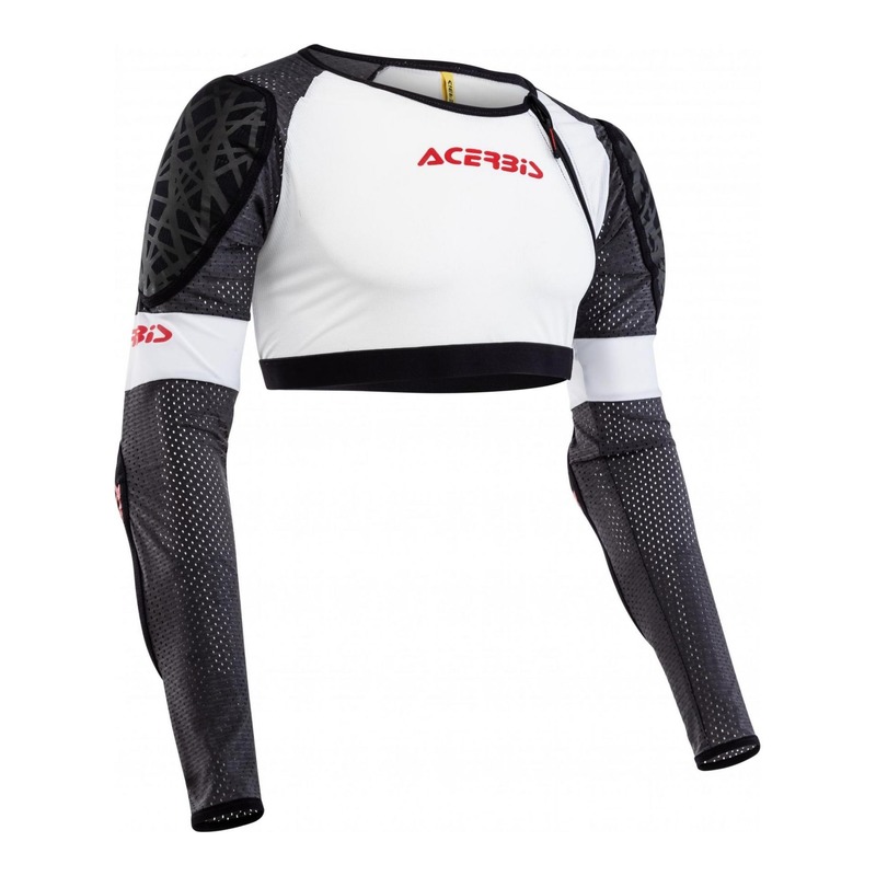 Gilet de protection court Acerbis Veste Galaxy blanc/noir/rouge- 2XL