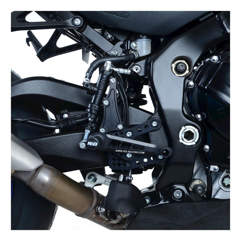 Commandes reculées R&G Racing noir Suzuki GSX-R 1000 17-20