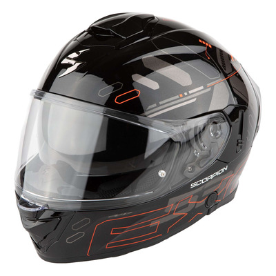 Casque intégral Scorpion Exo-530 Air Fond noir/rouge métal