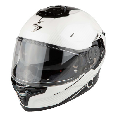 Casque intégral Scorpion EXO-GT SP Air Asphalt blanc perle/noir