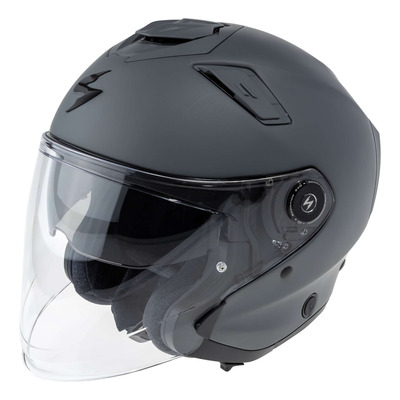 Casque jet Scorpion Exo-GT Jet Solid gris ciment mat