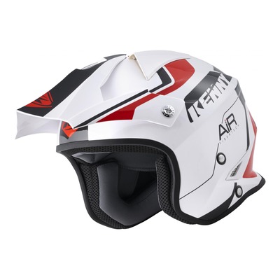 Casque trial Kenny Trial Air Graphic blanc/rouge brillant 2022