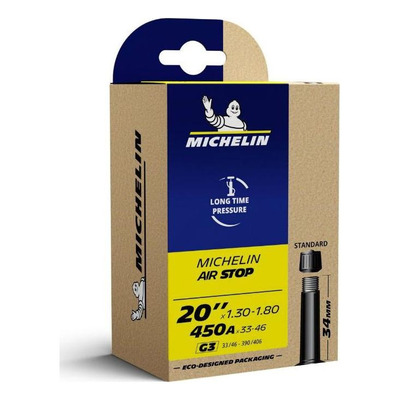 Chambre à Air vélo Michelin Air Stop G4 20" x 1,50/2,10 (450A) Schrader 34mm