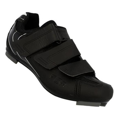 Chaussures vélo de route FLR Pro F35 cuir microfibres noir bandes velcros®
