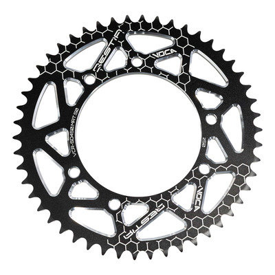 Couronne alu Voca Racing noir 50 dents pas 420 Senda SM/MRT/XP6