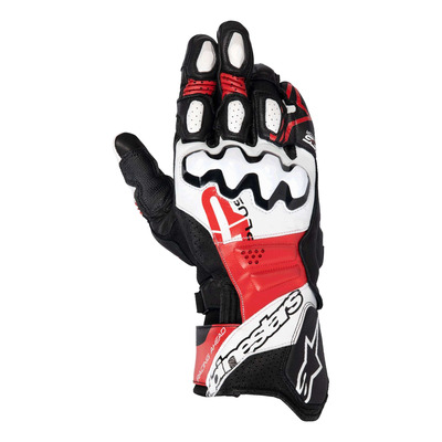 Gants cuir Alpinestars GP Pus R V3 black/white/bright red