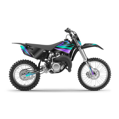 Kit déco La Bécanerie Factory violet/turquoise/noir brillant Yamaha YZ 85 15-21