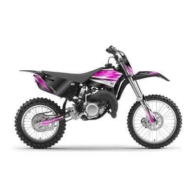 Kit déco La Bécanerie Factory rose/noir brillant Yamaha YZ 85 15-21
