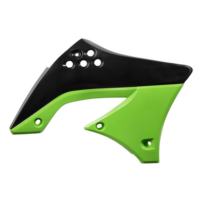Ouïes de Radiateur ACERBIS Noir / Vert - Kawasaki 450 KXF 09-11