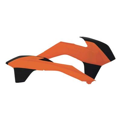 Ouïes de Radiateur ACERBIS Orange / Noir - KTM EXC / EXCF 14-16