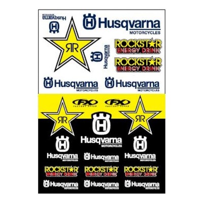 Planche d’autocollants Factory Effex Husqvarna Racing