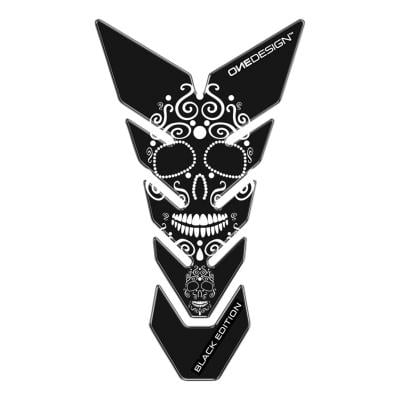 Protège réservoir Onedesign Black Edition Skull noir/blanc