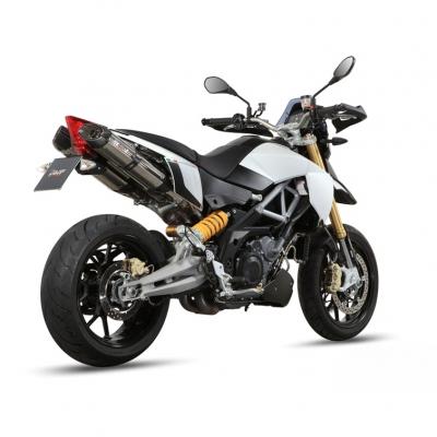Silencieux double MIVV Suono inox / casquette carbone Aprilia Dorsoduro 1200 12-