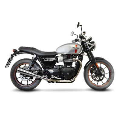 Silencieux Leovince Classic Racer Inox pour Triumph Street Twin 16-17