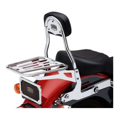 Sissybar amovible Cobra tube rond chromé Harley Davidson FLS 1690 Softail Slim 12-17