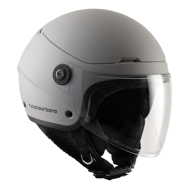 Casque jet Tucano Urbano EL’POP matt light grey