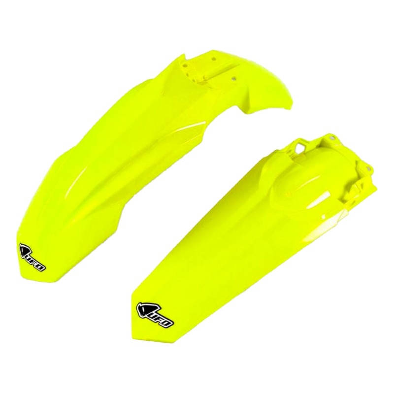 Kit garde-boue avant et arrière UFO Honda CRF 450R 17-18 jaune fluo